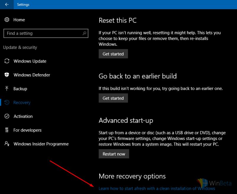 Comment utiliser le nouvel outil d'actualisation de Windows pour nettoyer l'installation de Windows 10