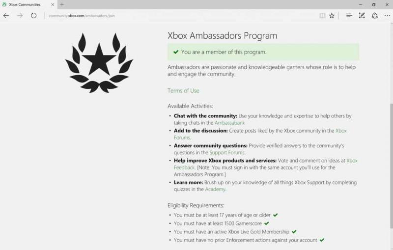 Como participar do programa Xbox Ambassadors