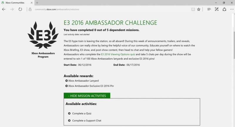 Como participar do programa Xbox Ambassadors