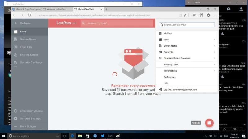 如何在 14361 中的 Windows 10 Edge 上設置和使用 LastPass