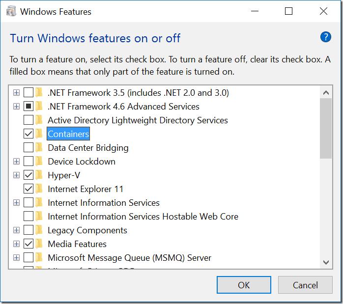 以下是在 Windows 10 Insider 上查看 Hyper-V 容器的方法