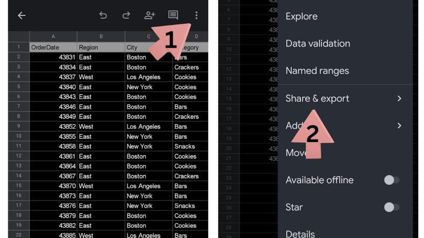 How to Set the Print Area in Google Sheets