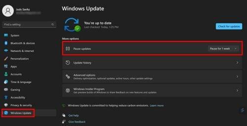 كيفية إيقاف تحديثات Windows 11