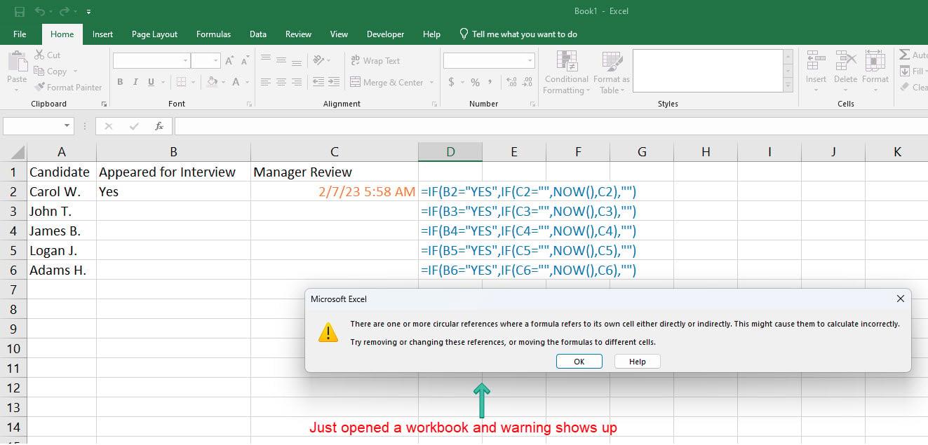 如何在 Excel 中查找循環引用以避免錯誤數據