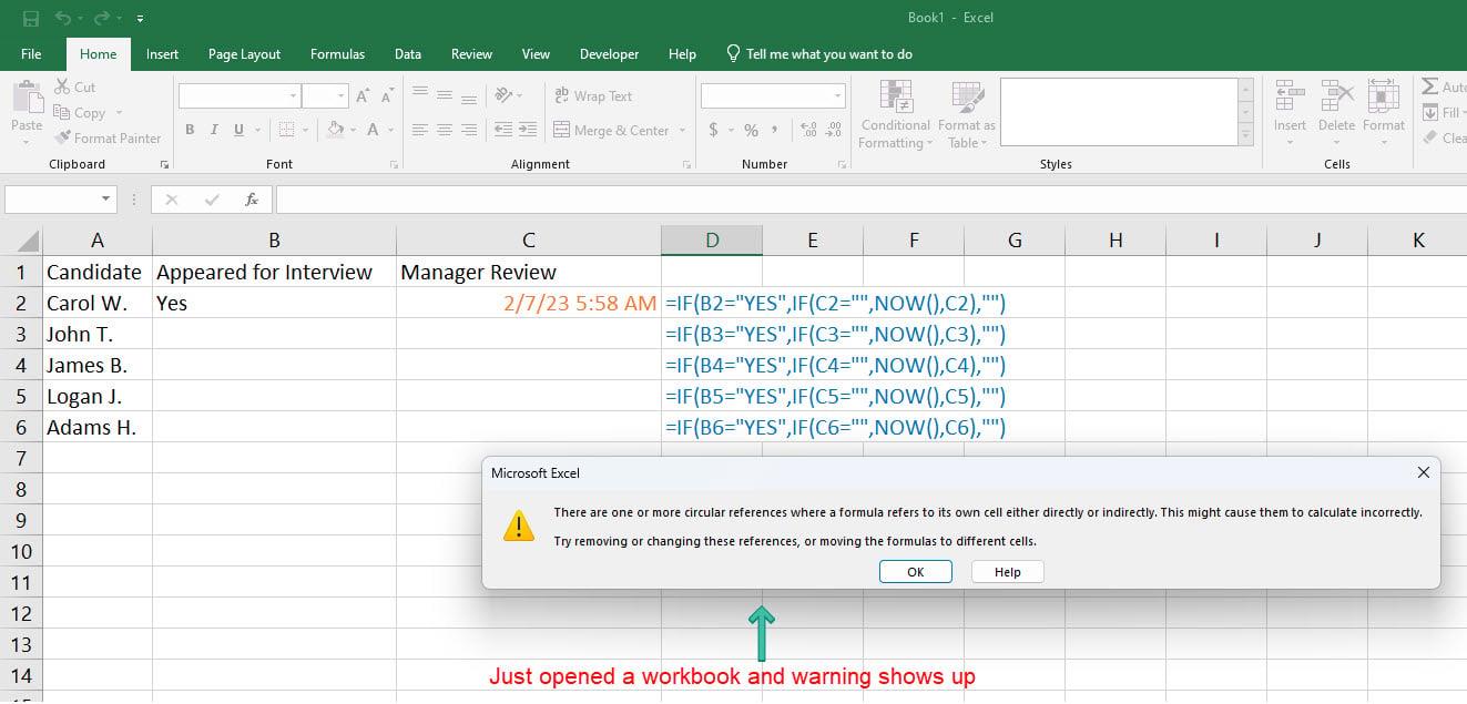 Cómo encontrar referencias circulares en Excel para evitar datos defectuosos