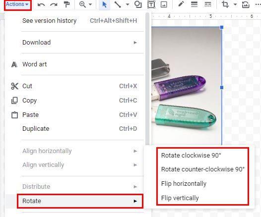 Documentos de Google: cómo insertar y rotar una imagen