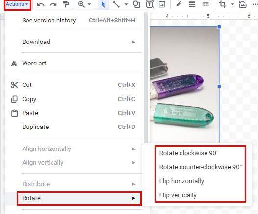 Google Docs: come inserire e ruotare e immagine