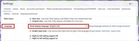Gmail: Cum să schimbați limba implicită