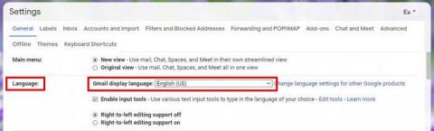 Gmail: jak zmienić domyślny język