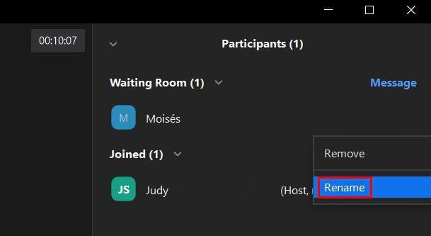 Zoom: iemand een andere naam geven voordat ze deelnemen aan een vergadering