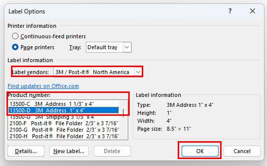 如何使用 MS Word 郵件合併從 Excel 打印標籤