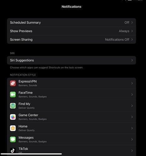 Cómo administrar sus notificaciones en su iPad – iPadOS 16