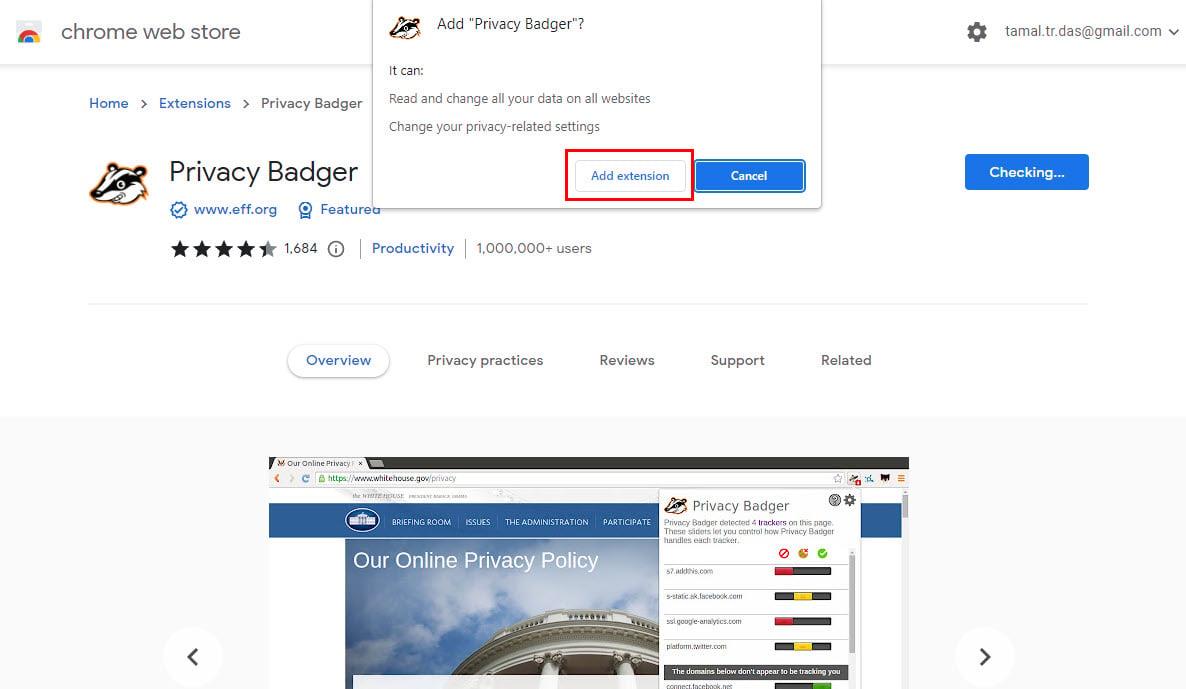 Jak używać rozszerzenia Privacy Badger do przeglądarki Chrome, aby zatrzymać moduły śledzące sieć