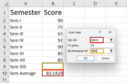 كيفية استخدام Goal Seek في Excel (مع أمثلة من الحياة الواقعية)