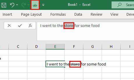 Excel: 任意のセルで取り消し線を使用する方法