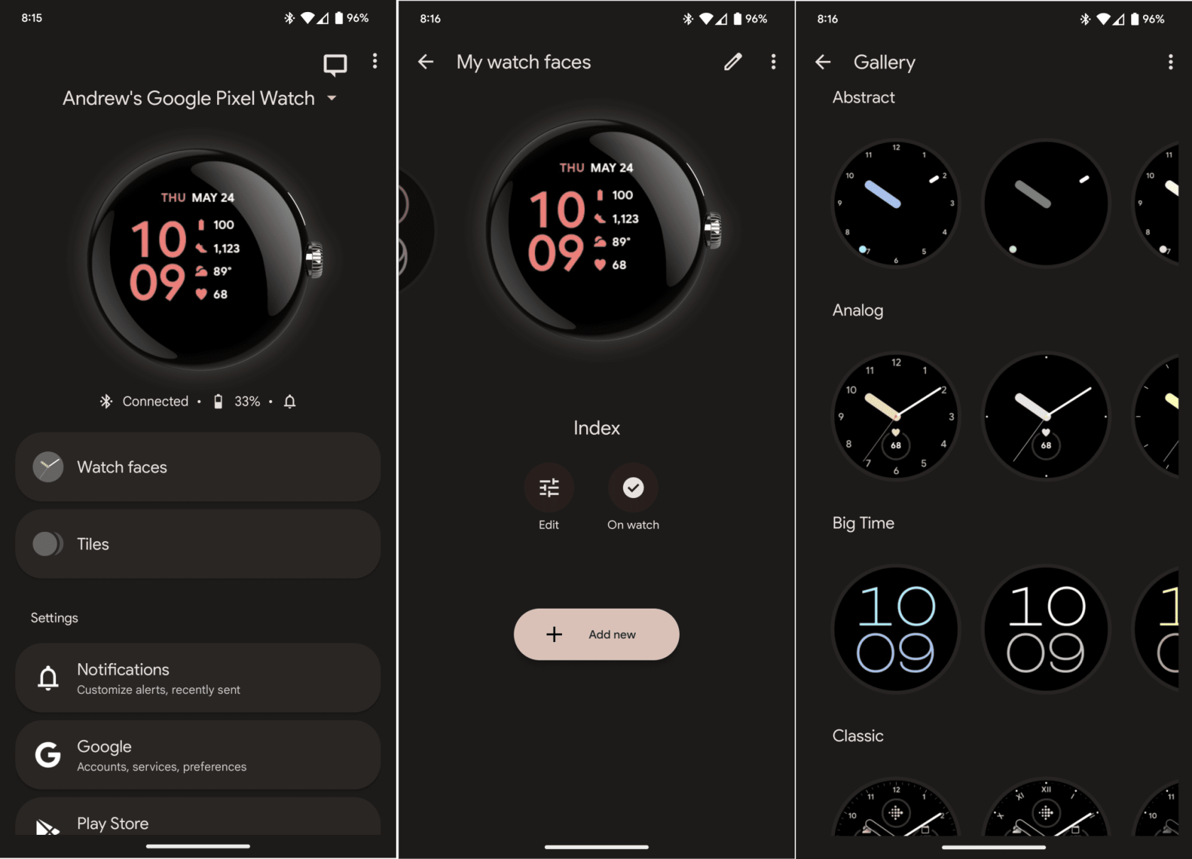 Comment utiliser différents cadrans de montre sur Google Pixel Watch