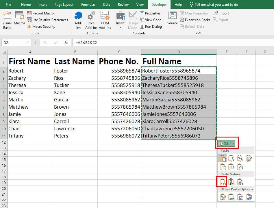 So kombinieren Sie zwei Spalten in Excel: 5 beste Methoden