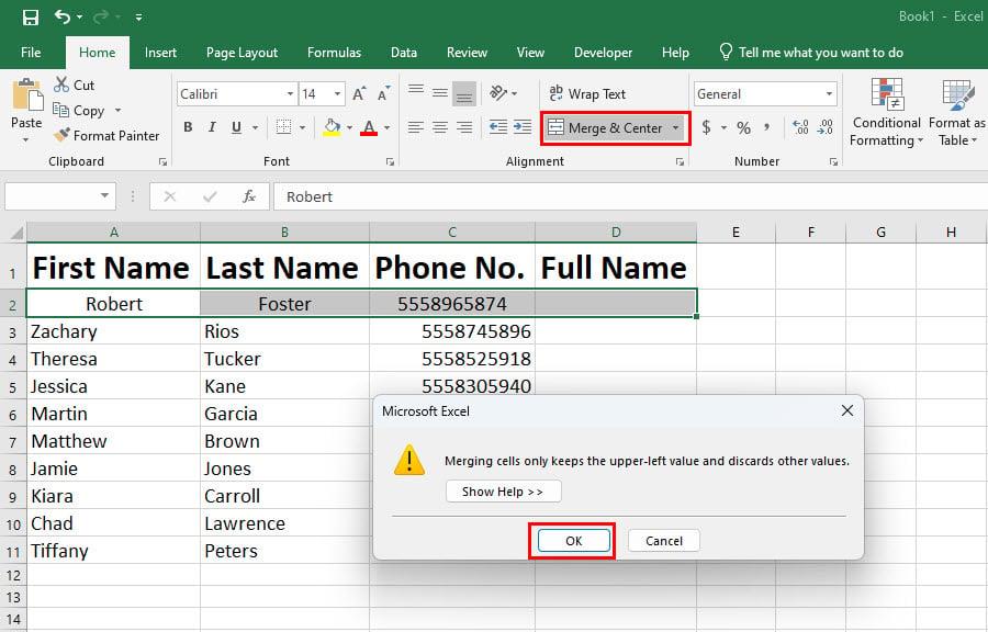 Excel で 2 つの列を結合する方法: 5 つの最適な方法