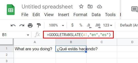 Planilhas Google: como usar a fórmula do Google Tradutor