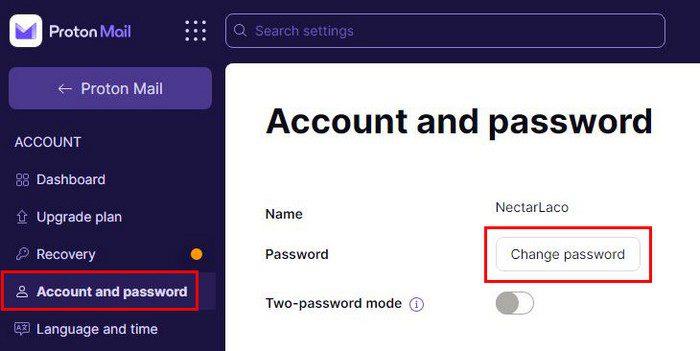 ProtonMail のパスワードを変更する方法