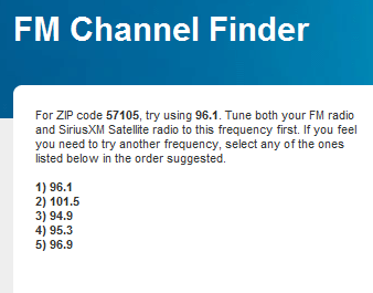 Encontre a melhor estação de rádio para o transmissor FM do carro