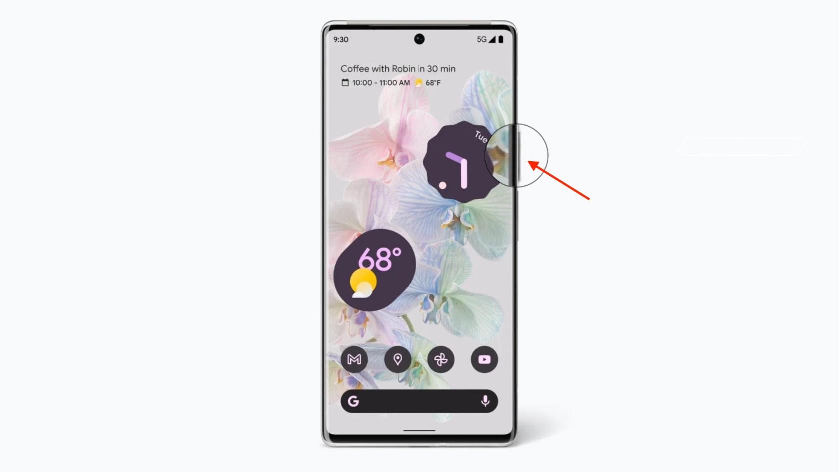 Comment redémarrer Pixel 6