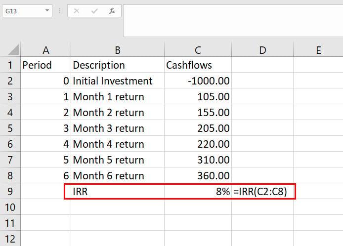 Excel에서 IRR을 계산하는 방법: 2023년 최고의 방법 4가지