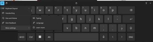 Como ativar/desativar o teclado na tela para Windows 11