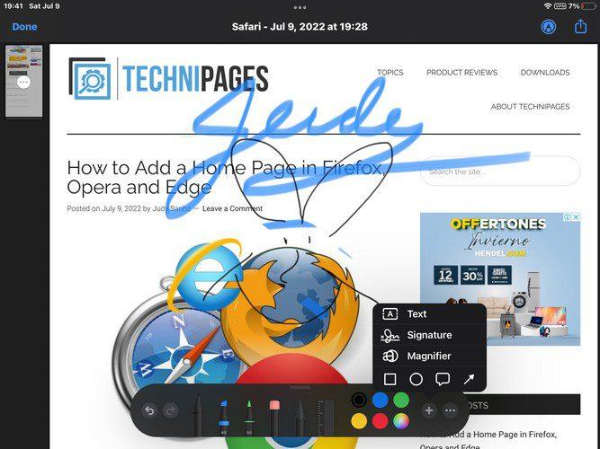 Come aggiungere un sito alla home page del tuo iPad