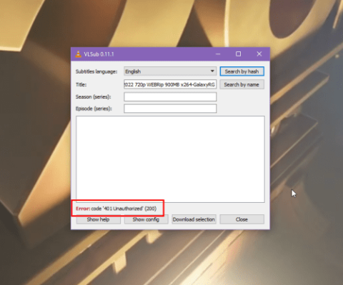 Opgelost: VLC-fout 401 Unauthorized bij het downloaden van ondertitels