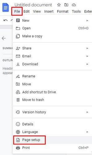 Comment utiliser le format sans page dans Google Docs