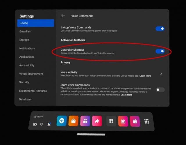 Como ativar os comandos de voz do Oculus Quest 2