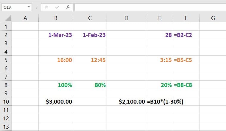 Como usar a fórmula de subtração do Excel - 6 melhores maneiras