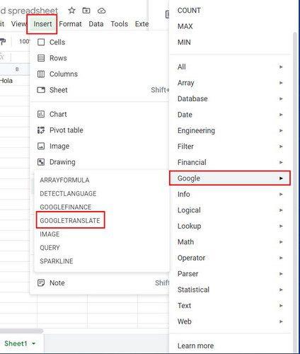 Foi de calcul Google: Cum să utilizați formula Google Translate