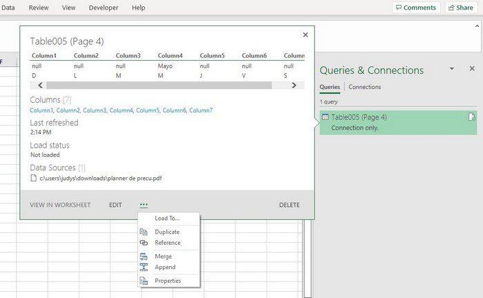 Microsoft Excel: come importare dati da un file PDF
