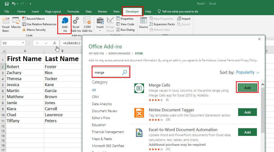 Come combinare due colonne in Excel: 5 metodi migliori