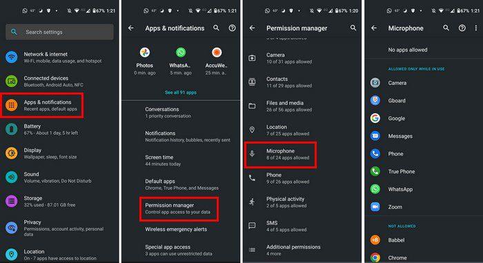 Como consertar o microfone que não funciona no Android