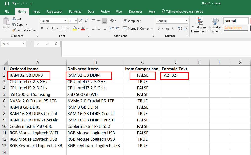 วิธีเปรียบเทียบข้อความใน Excel: 8 วิธีที่ดีที่สุดและง่ายดาย