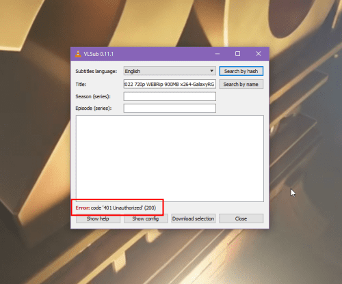 Risolto: errore VLC "401 non autorizzato" durante il download dei sottotitoli