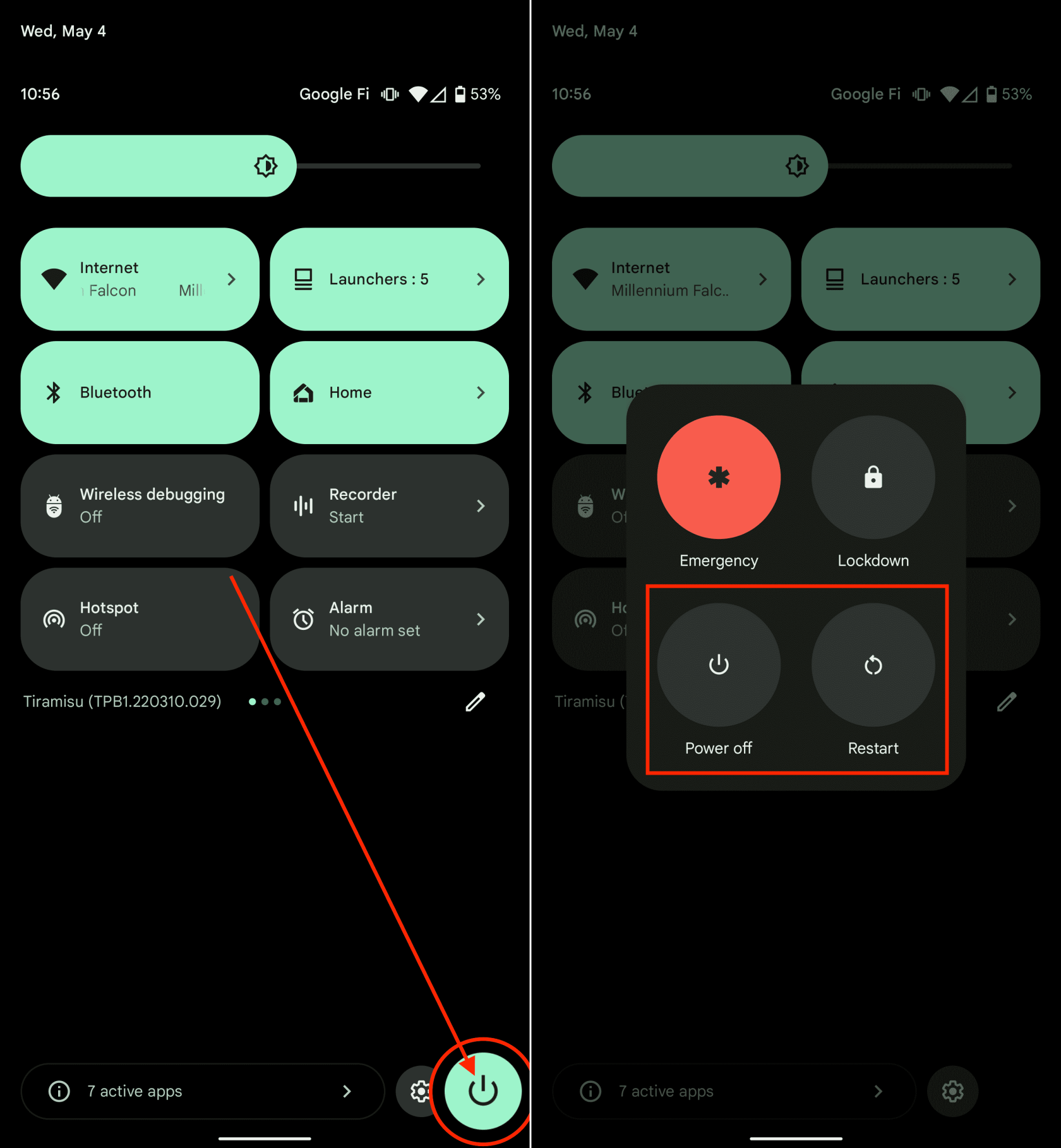 Como reiniciar o Pixel 6