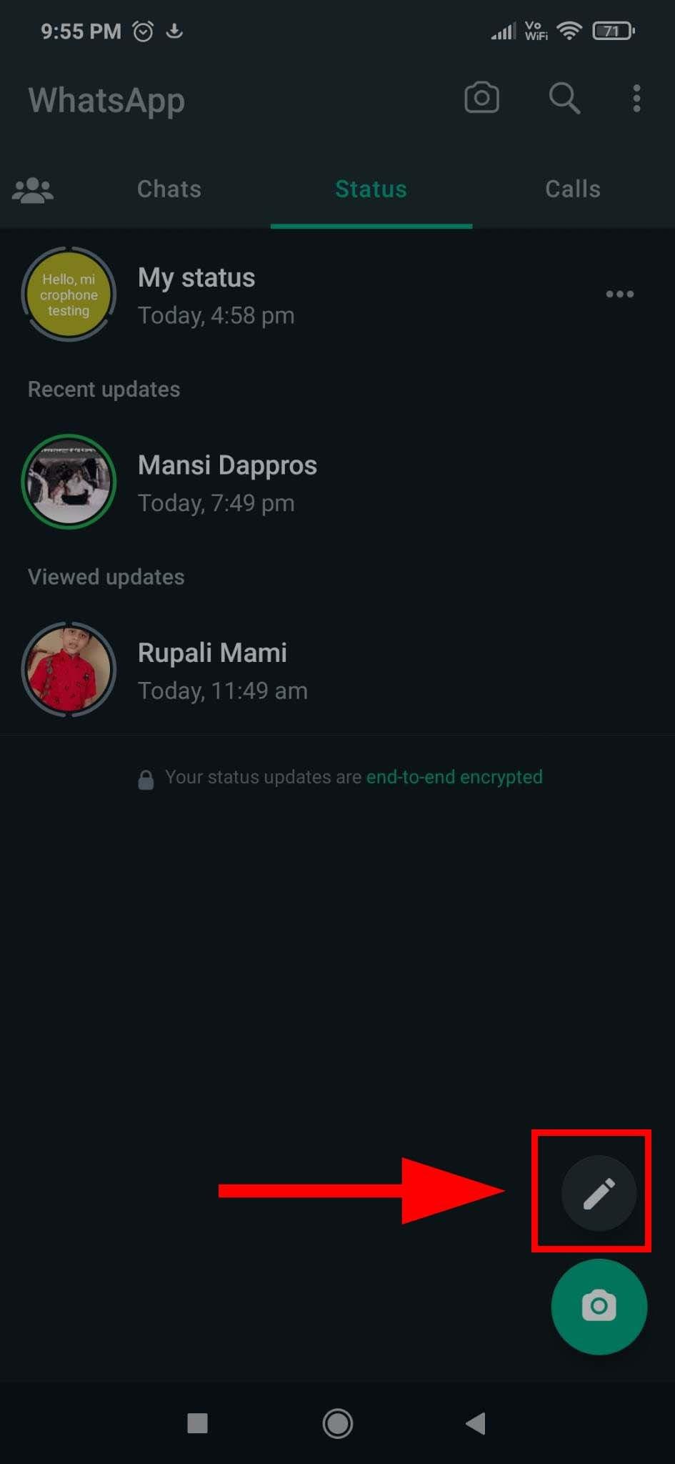 Como compartilhar o status do WhatsApp na história do Facebook