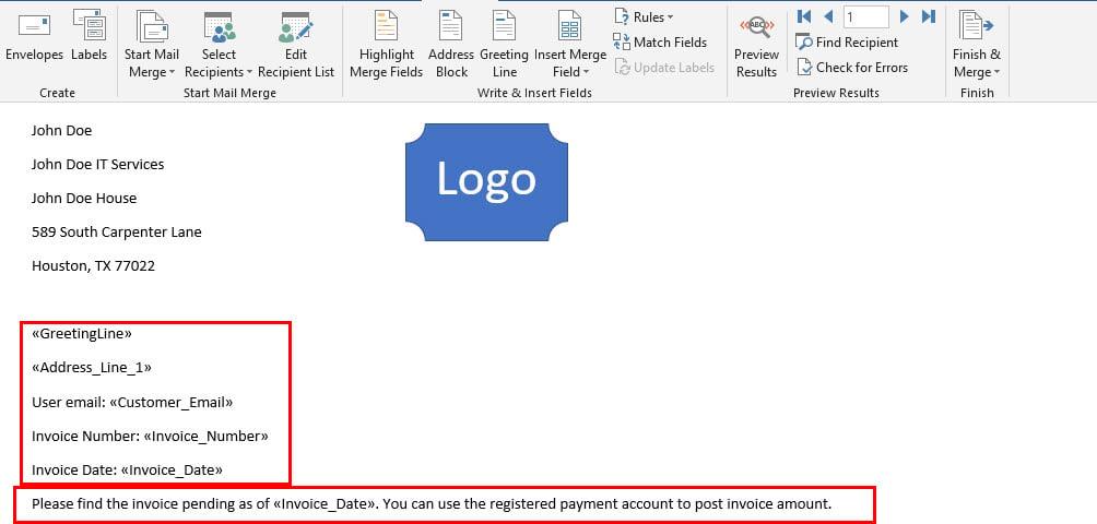 如何以兩種輕鬆的方式將郵件從 Excel 合併到 Word