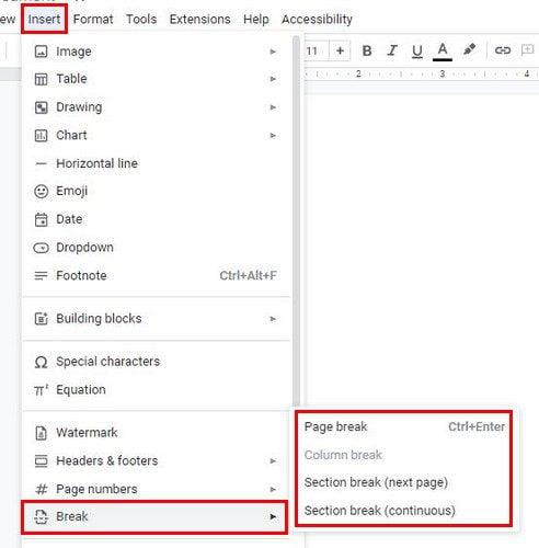 Google Docs: como usar quebras de página