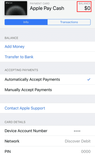 Como adicionar dinheiro ao Apple Pay sem cartão de débito