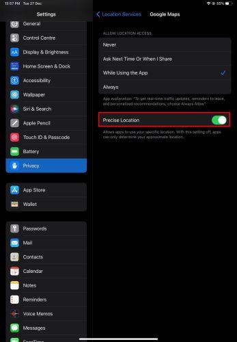 Como ativar a localização precisa no iPhone e iPad