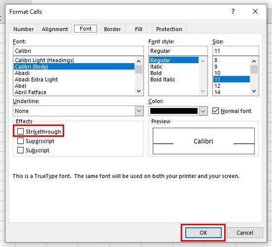 Excel : comment utiliser le barré sur n'importe quelle cellule