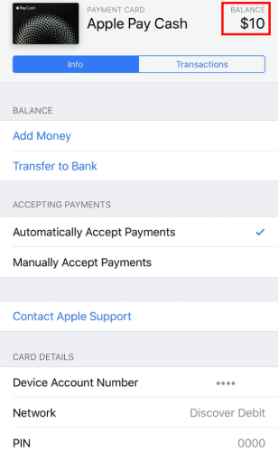 كيفية إضافة أموال إلى Apple Pay بدون بطاقة الخصم