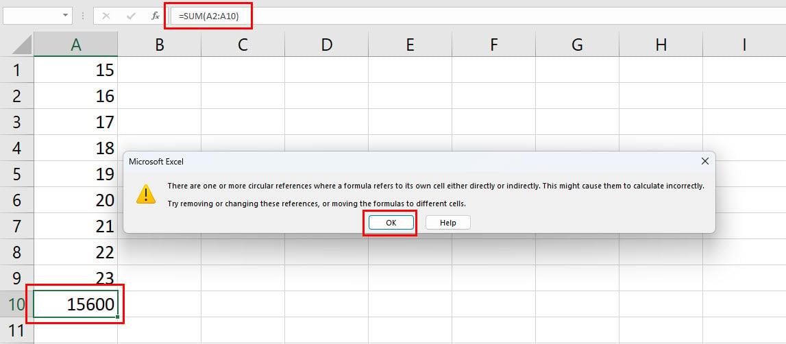 Como encontrar referências circulares no Excel para evitar dados incorretos