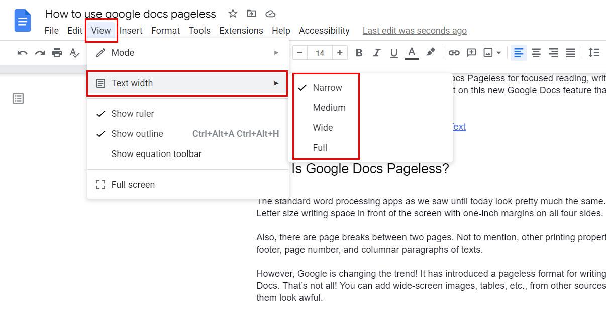 كيفية استخدام محرر مستندات Google Pageless لتحقيق أقصى قدر من التركيز والتعاون