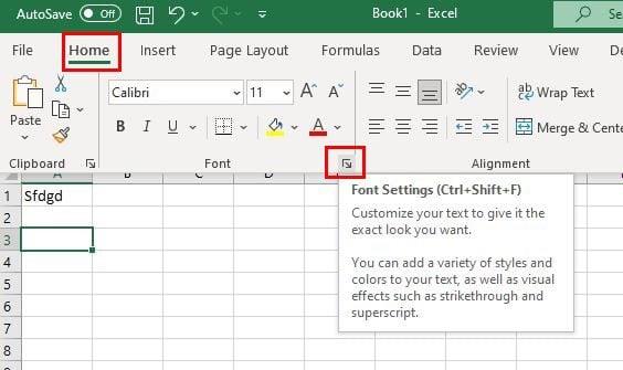 Excel: كيفية استخدام يتوسطه خط في أي خلية